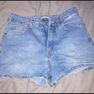 Forever 21 light blue denim shorts
